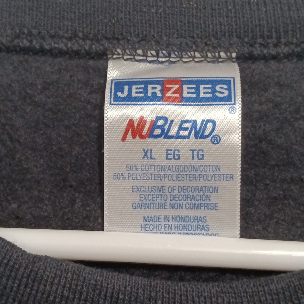 Jerzees XL Black Graphic Sweatshirt - Picture 3 of 4